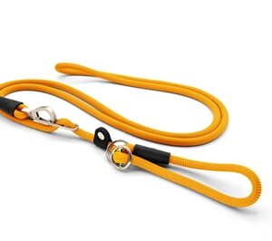 Morso hondenriem retrieverlijn hands free regular rope gerecycled goud
