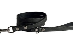 Sazzz hondenriem fearless vintage leer antraciet