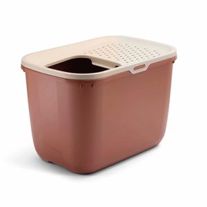 Savic kattenbak hop in champagne roze / terracotta