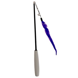 Easypets uitschuifbare kattenhengel worm paars