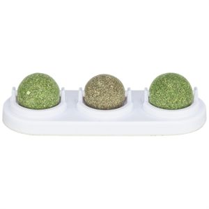 Trixie speelballen matatabi en catnip met houder