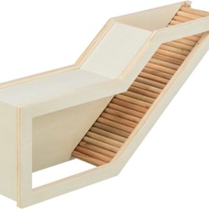 Trixie observatiebox muis / hamster met tunnel onbehandeld hout