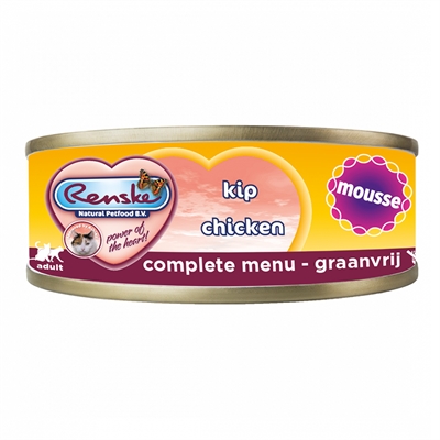 Renske kat vers bereid mousse kip graanvrij